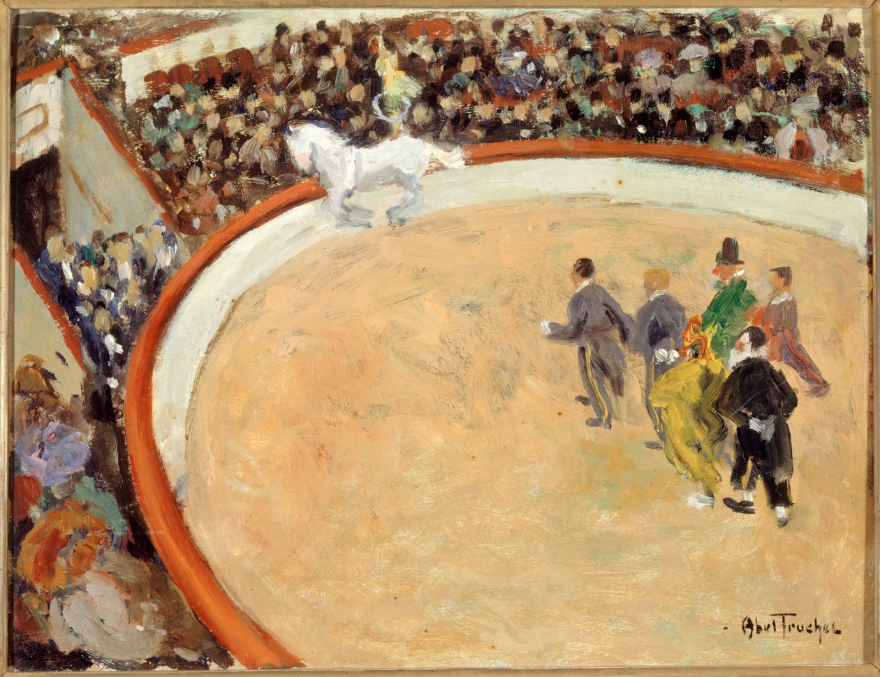 Fransk: Le cirque Médrano, boulevard Rochechouard af Louis Abel Truchet
