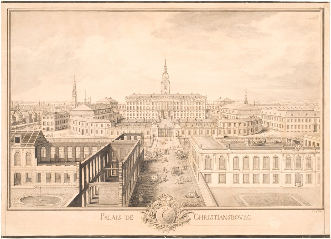 Christiansborg Slot af Louis Auguste Le Clerc