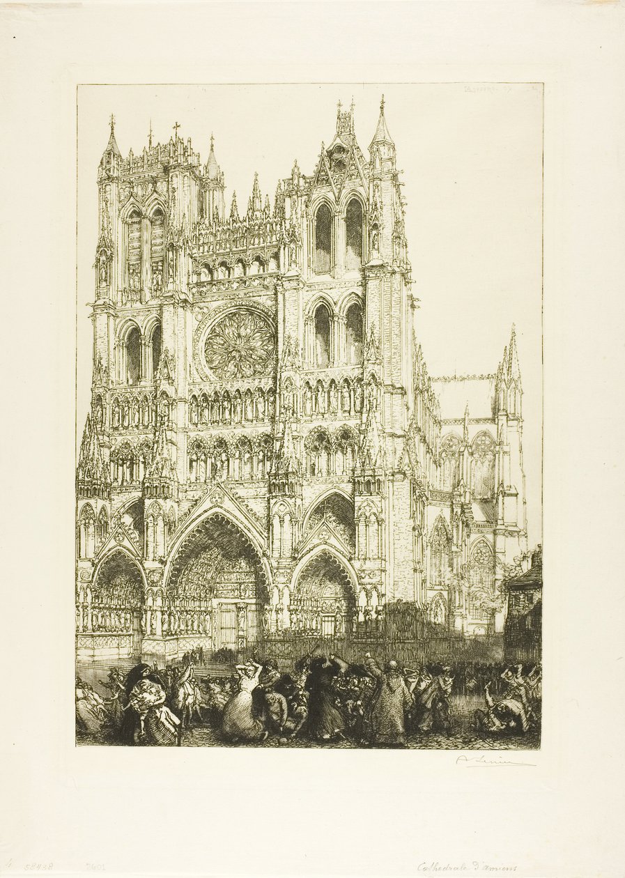 Katedralen i Amiens af Louis Auguste Lepère