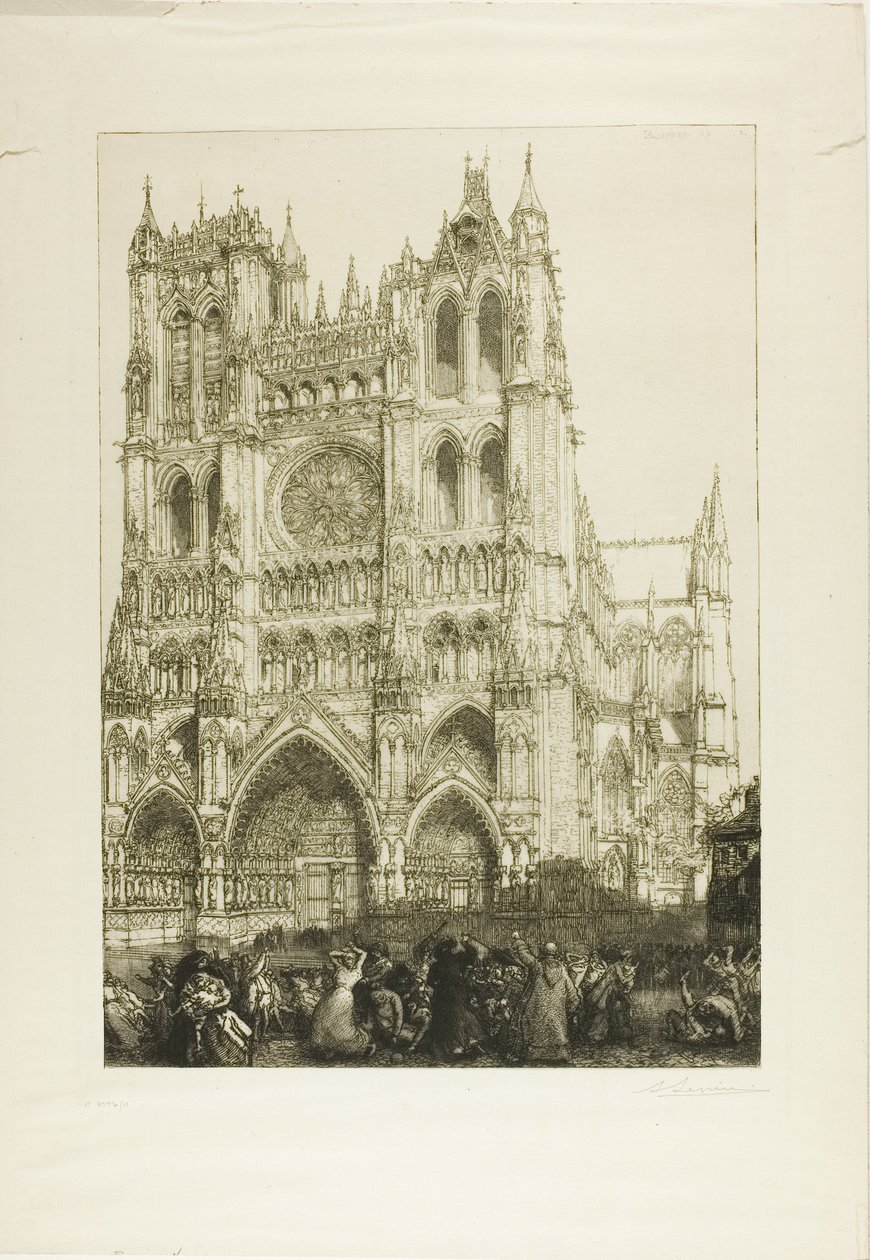 Katedralen i Amiens af Louis Auguste Lepère