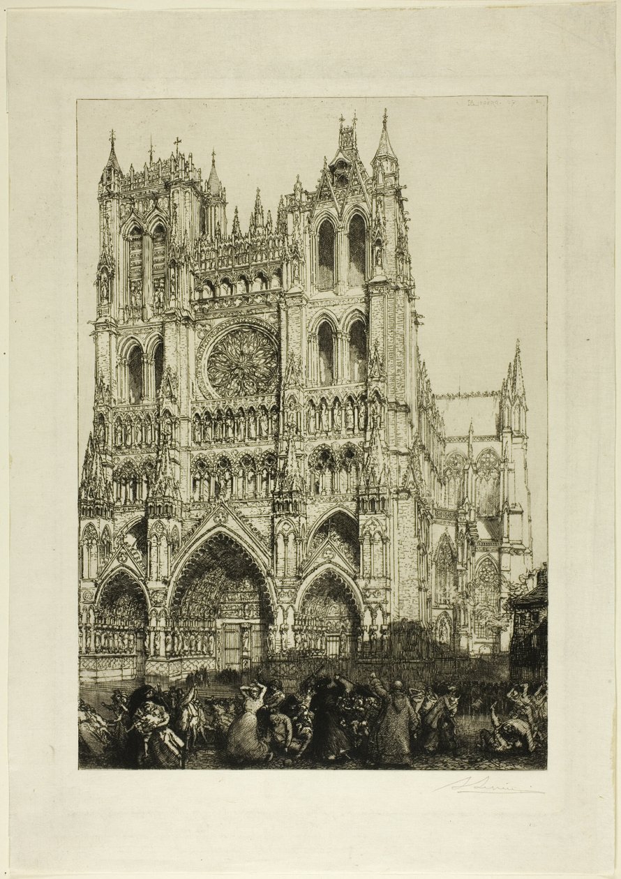 Katedralen i Amiens af Louis Auguste Lepère