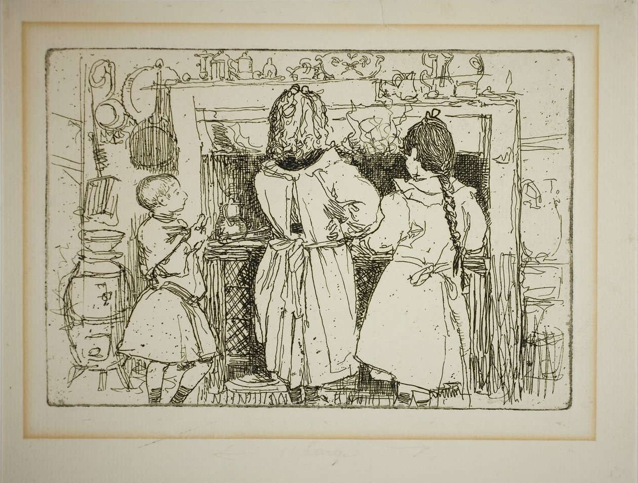 Tilberedning af morgenmad af Louis Auguste Lepère