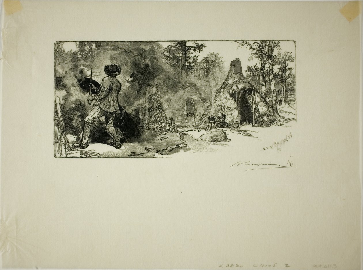 Trækulsbrænderne af Louis Auguste Lepère