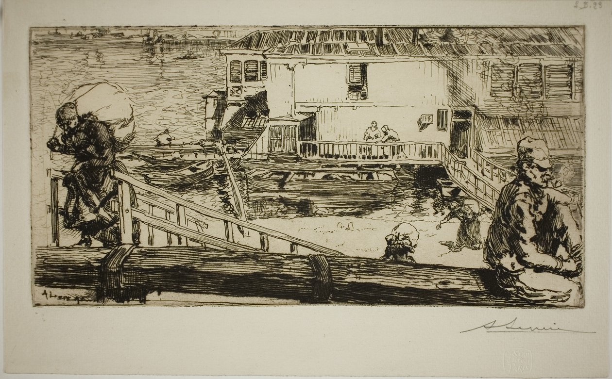 Vaskehuset af Louis Auguste Lepère