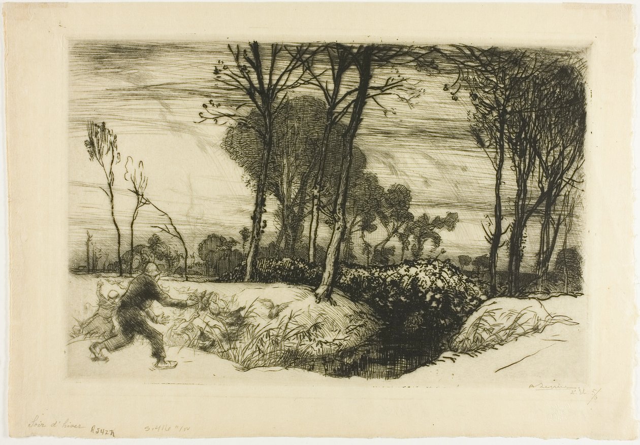 Vinteraften af Louis Auguste Lepère