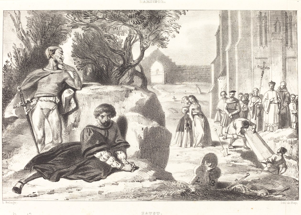 Scener fra Faust af Louis Candide Boulanger