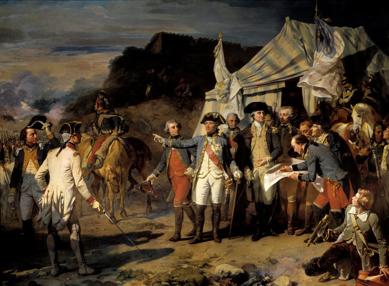 Belejringen af Yorktown af Louis Charles Auguste Couder