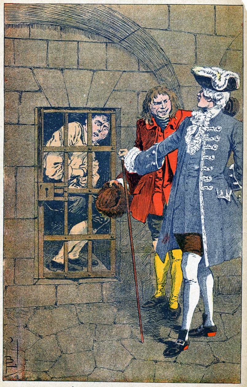 Et fængsel under Regency af Louis Charles Bombled