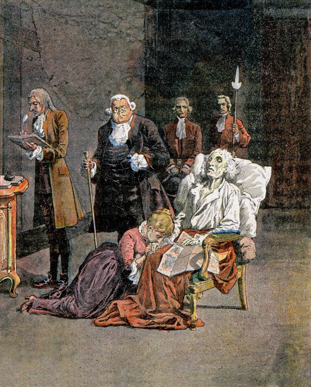 Død af Dupleix af Louis Charles Bombled