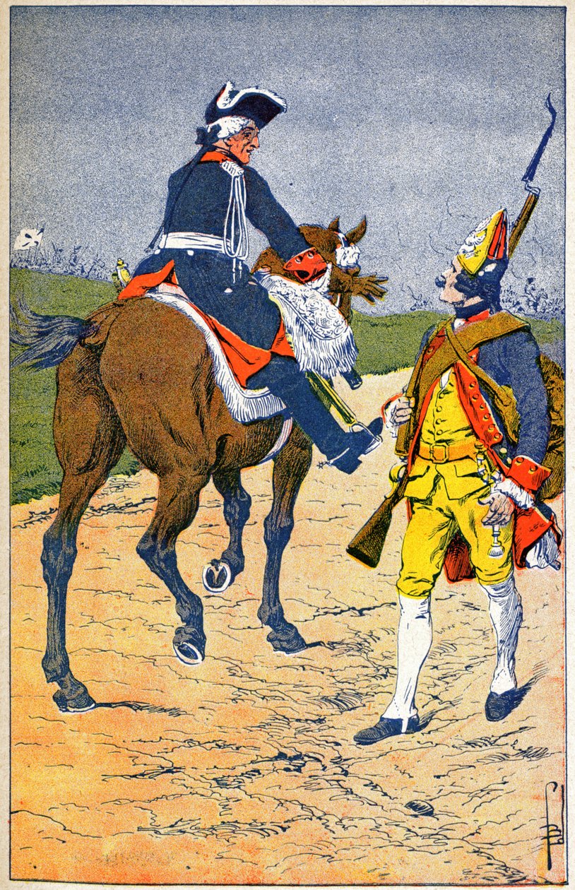 Frederik II af Preussen af Louis Charles Bombled