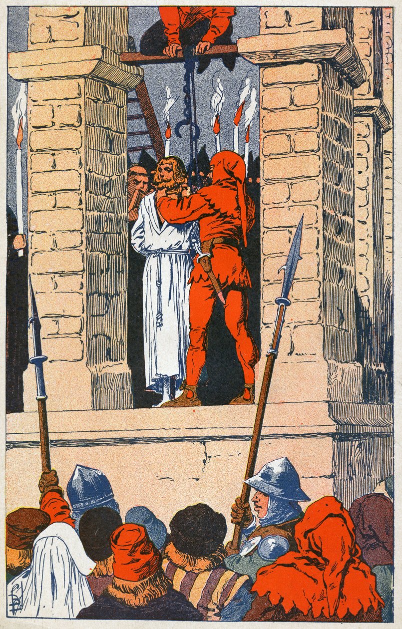 Ophængning af Enguerrand de Marigny af Louis Charles Bombled