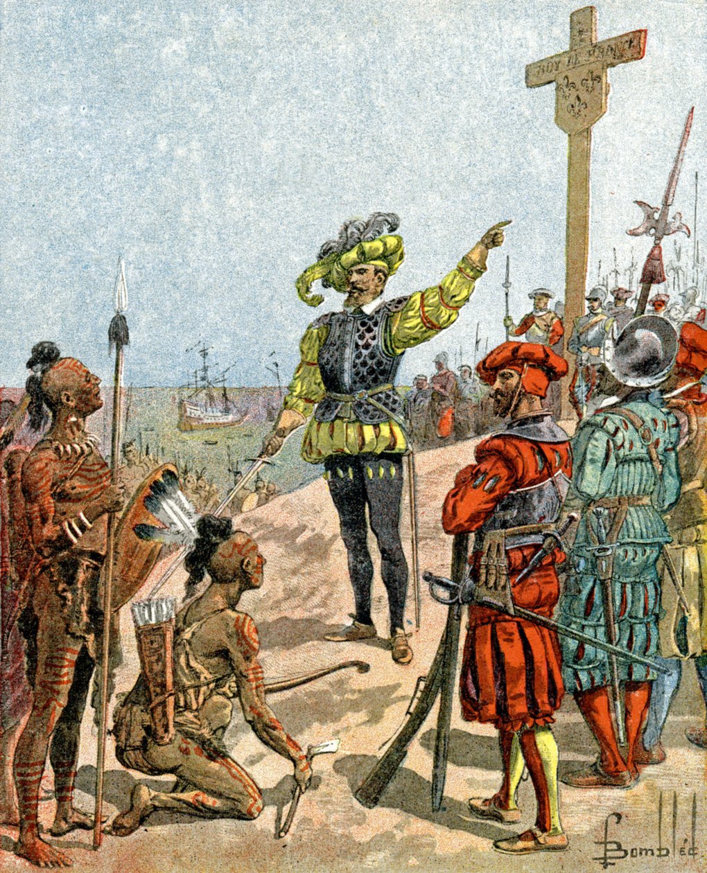 Jacques Cartier af Louis Charles Bombled
