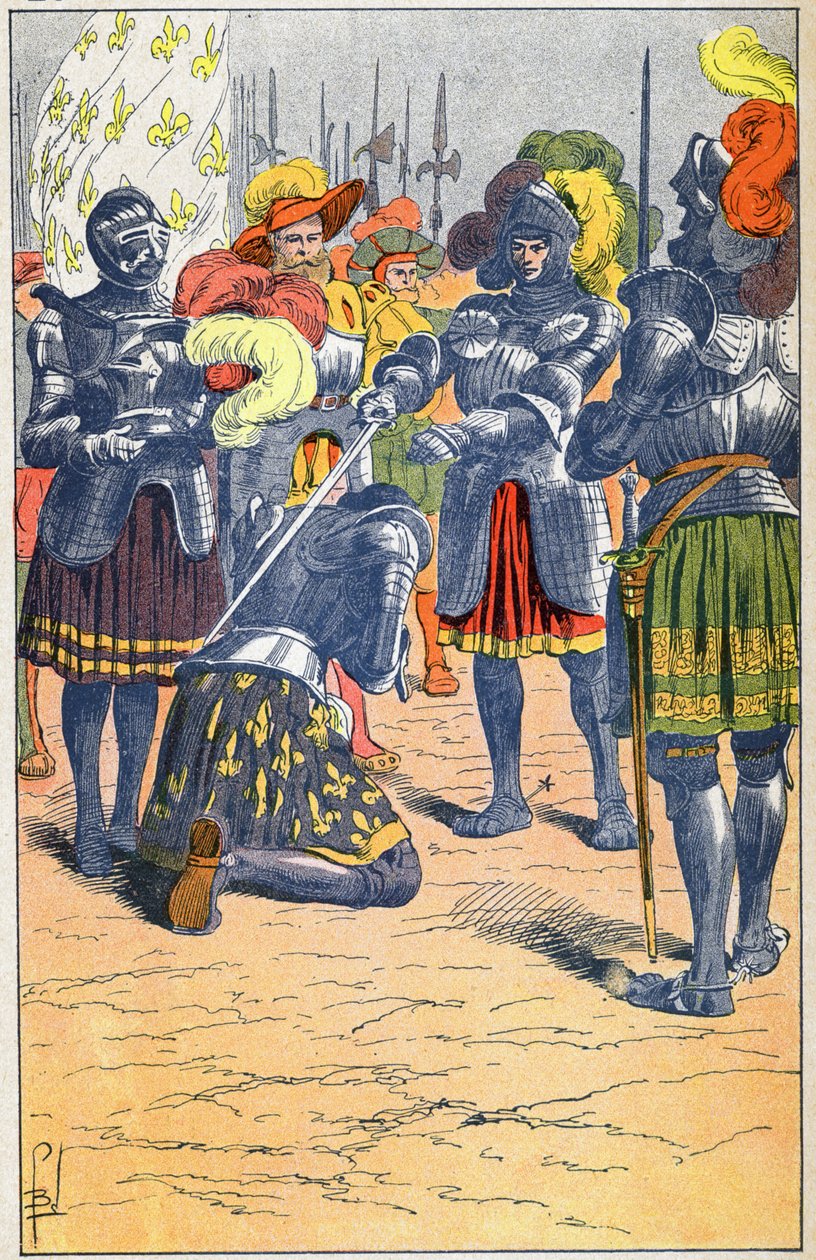 Opblødning af Francois 1 af Louis Charles Bombled