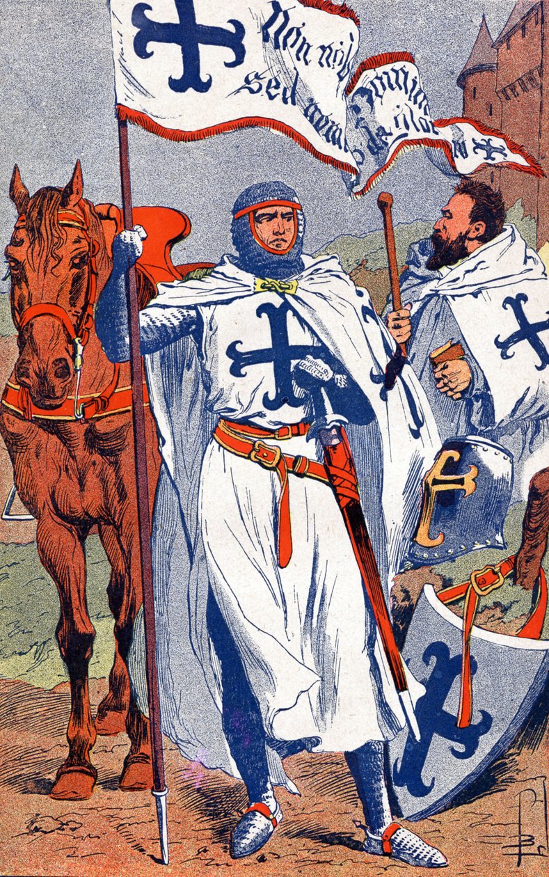 Tempelherrer af Louis Charles Bombled