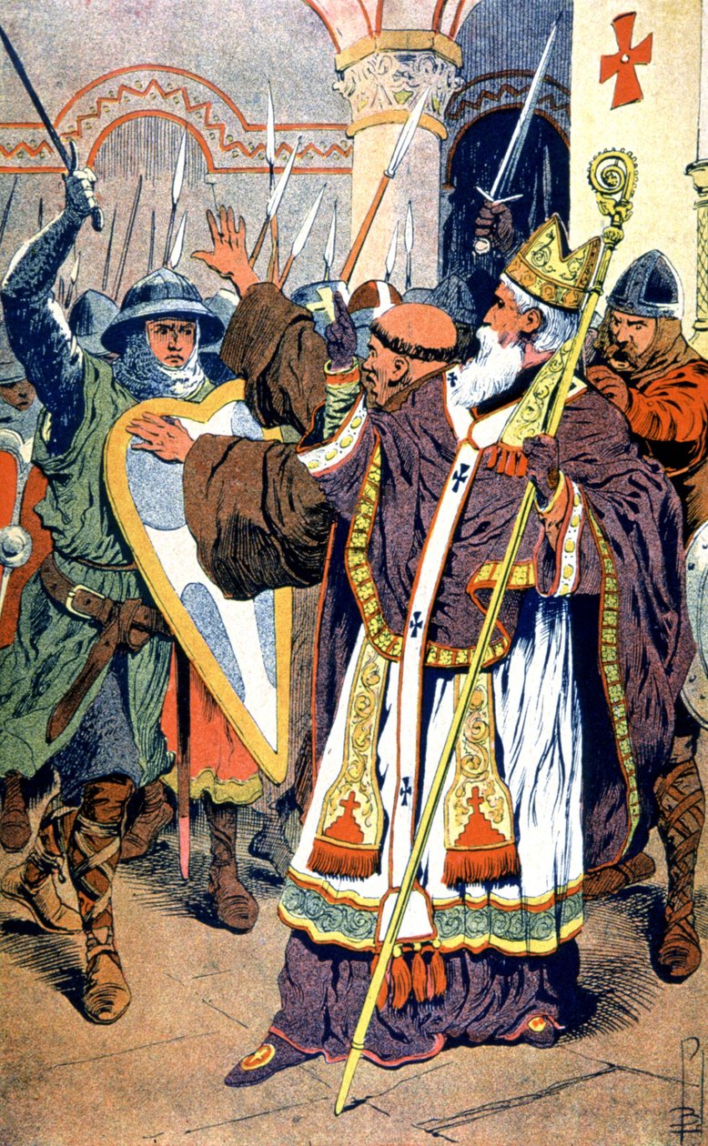 Mordet på St. Thomas Becket af Louis Charles Bombled