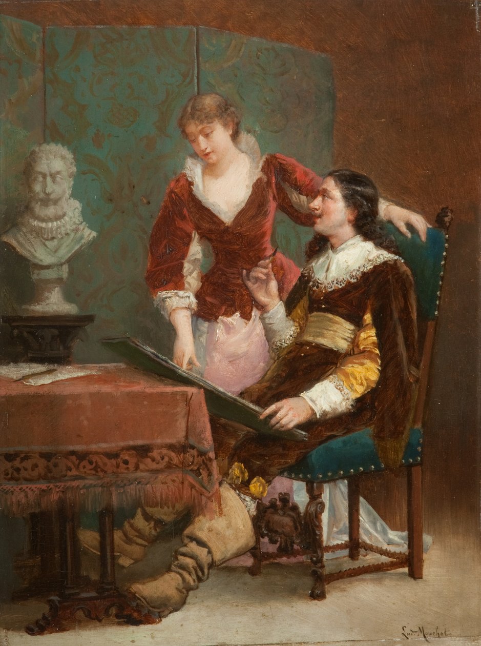 Kunstnerens Kritiker af Louis Claude Mouchot