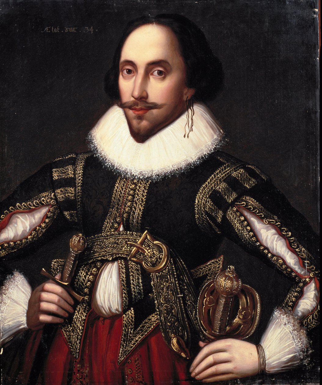 Portræt af William Shakespeare (maleri af Louis Coblitz