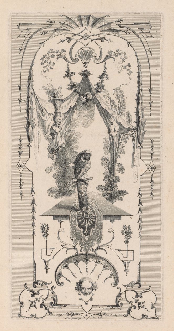 Harlekin, Arabesque. af Louis Crepy