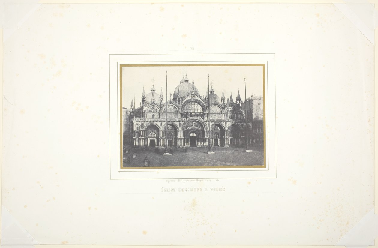 Markuskirken i Venedig af Louis Désiré Blanquart Evrard