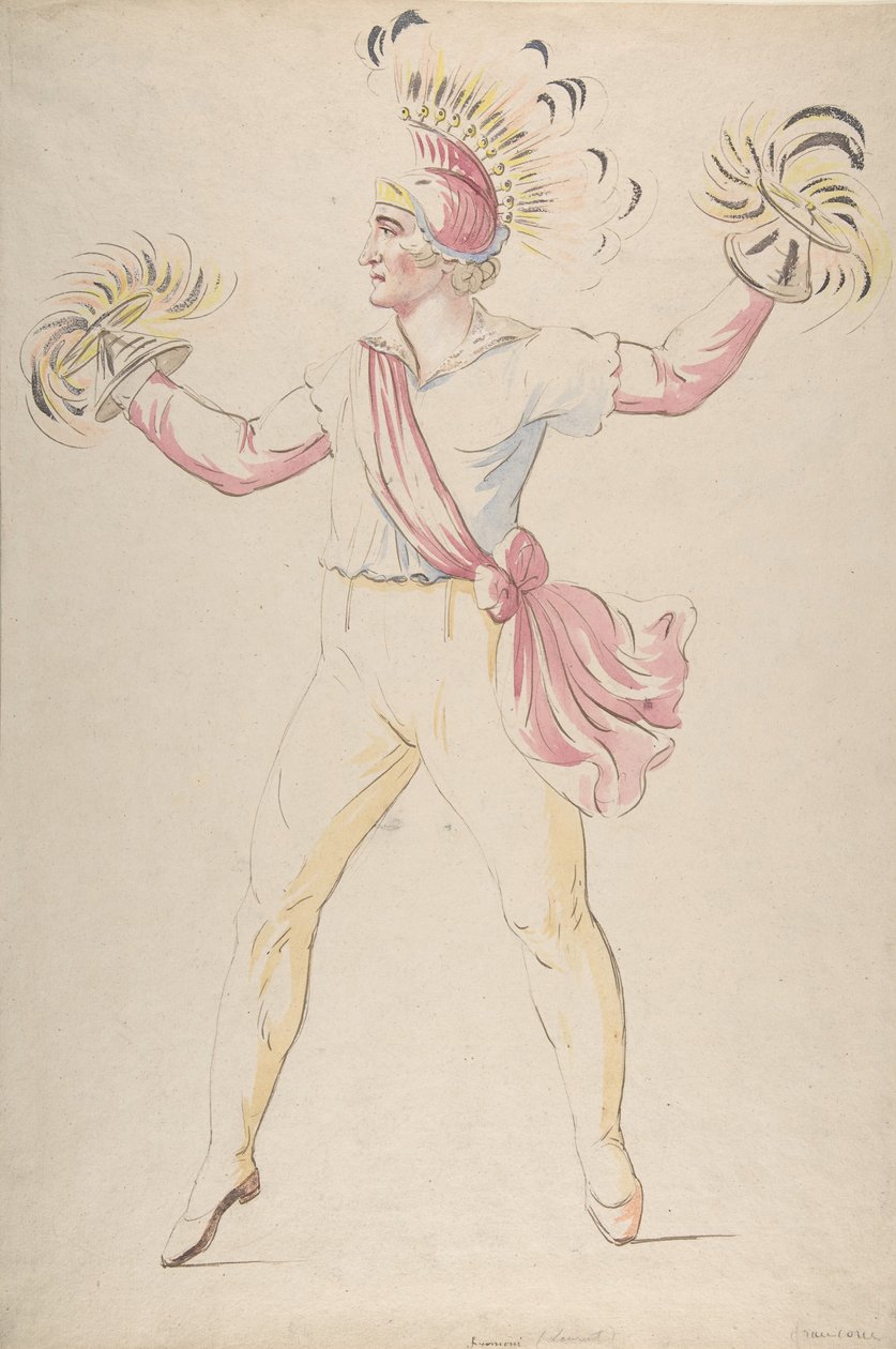 Franconi, Twirling Flaming Cones, 1768-1810. af Louis Ducros