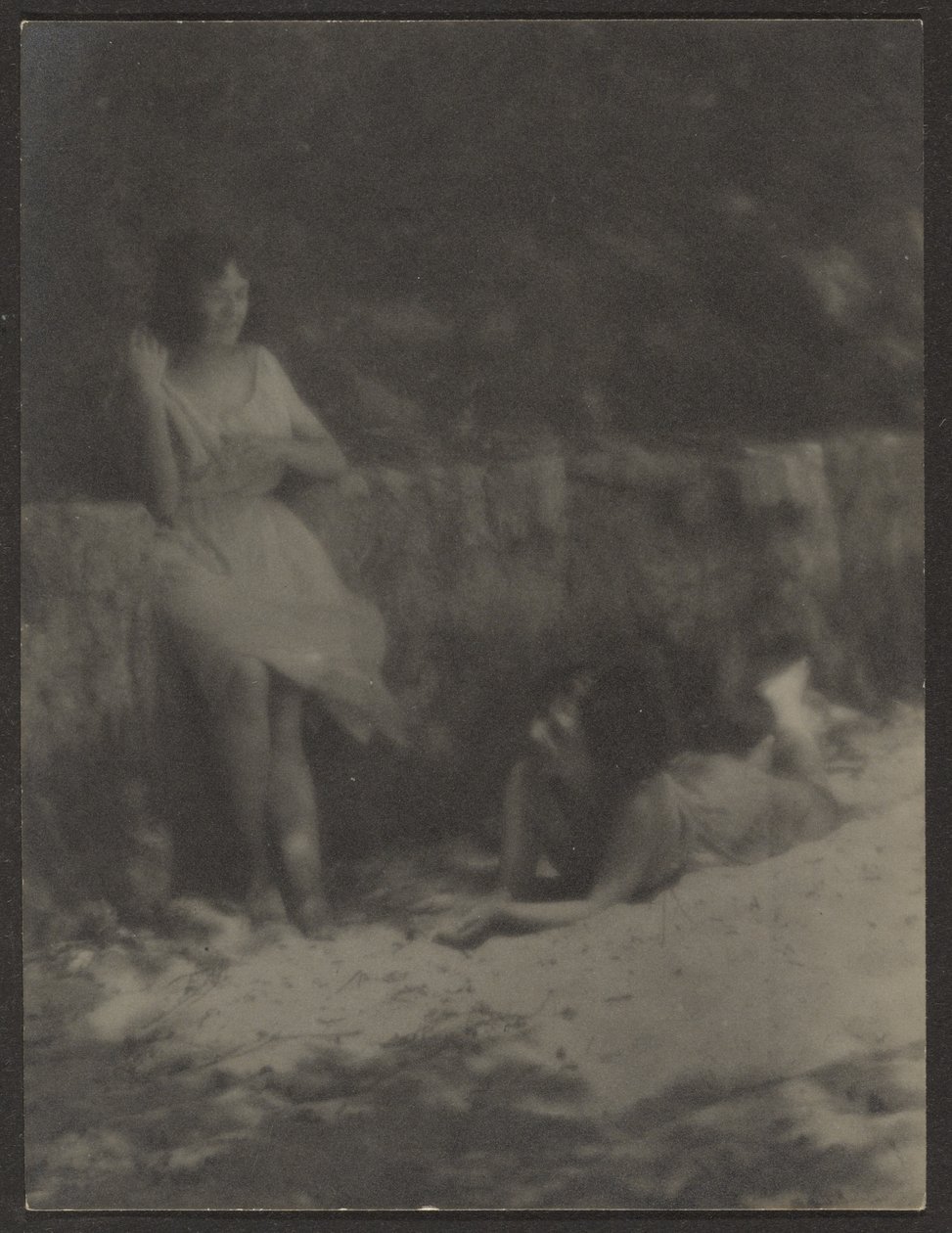 [Dansere i haven, hviler sig]. af Louis Fleckenstein