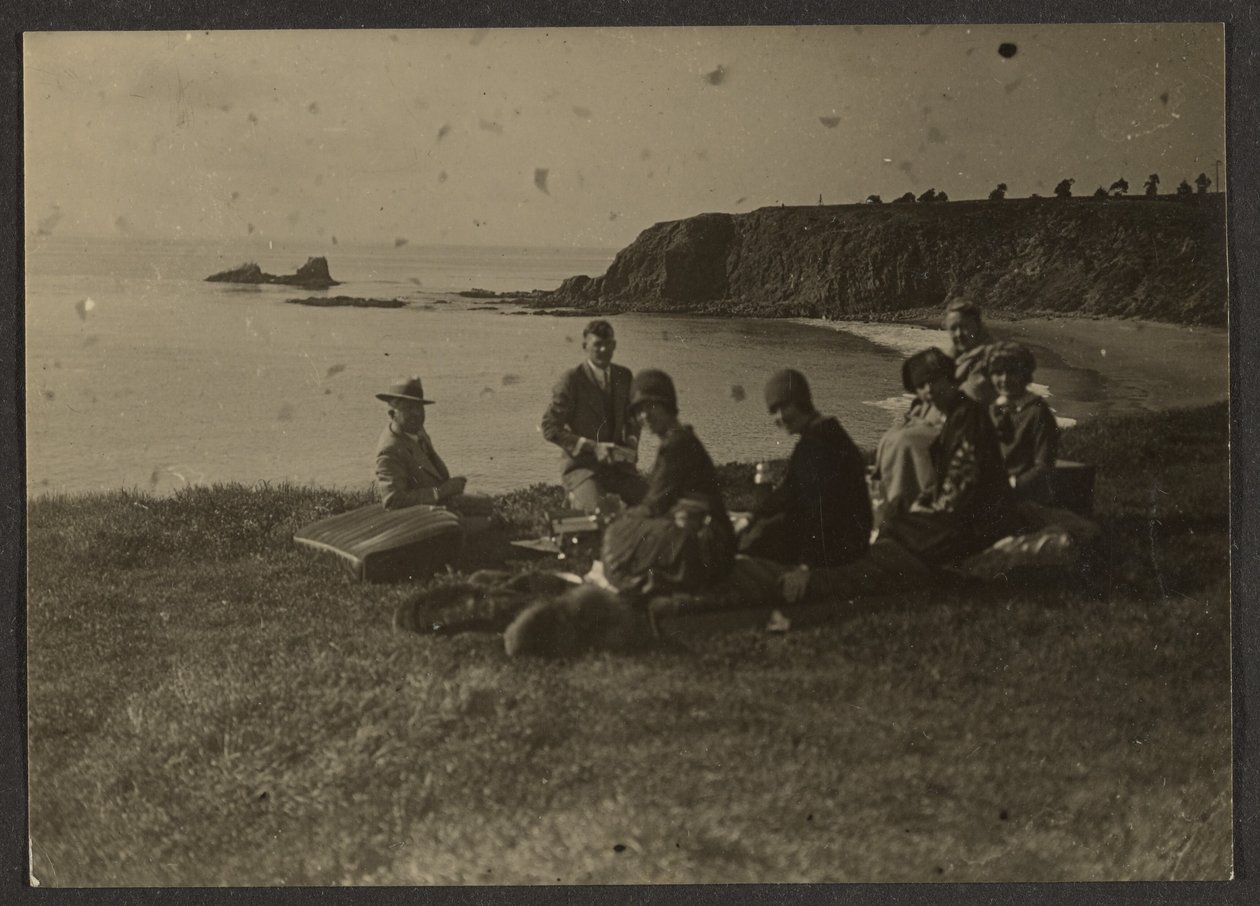 [Picnic ved havet] af Louis Fleckenstein