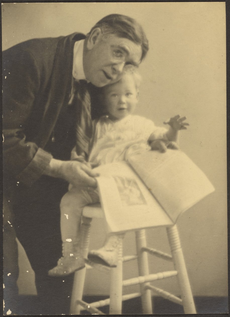 [Portræt af Fleckenstein og barnebarn]. af Louis Fleckenstein