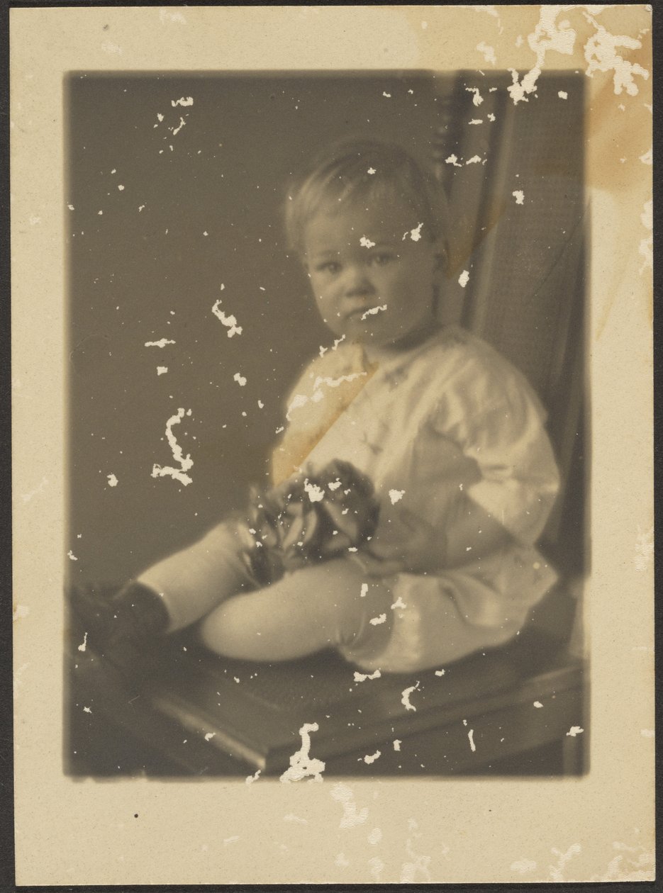 [Portræt af en baby] af Louis Fleckenstein