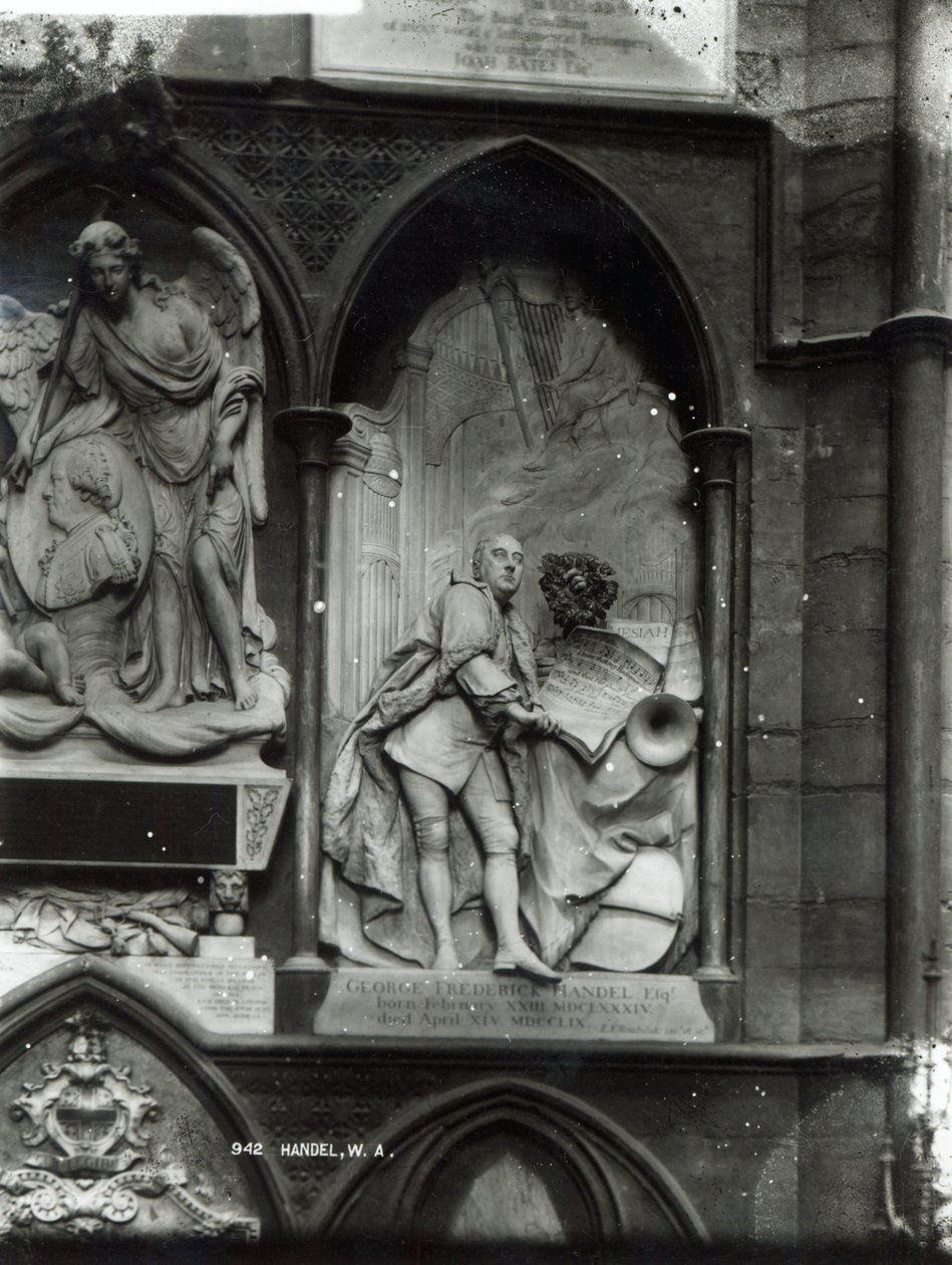 Monument til Handel, 1762 af Louis Francois Roubilliac