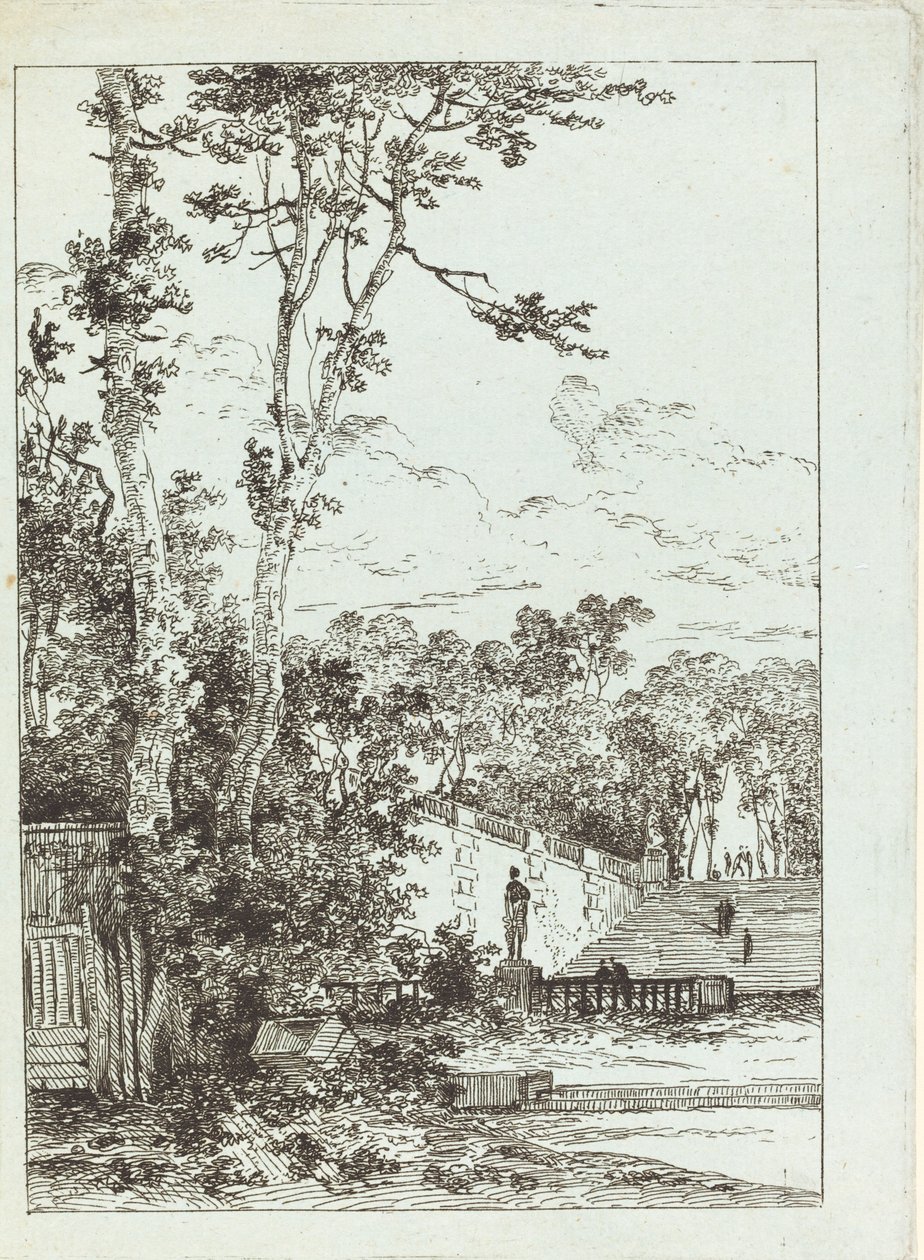 Forladt Park af Louis Gabriel Moreau the Elder