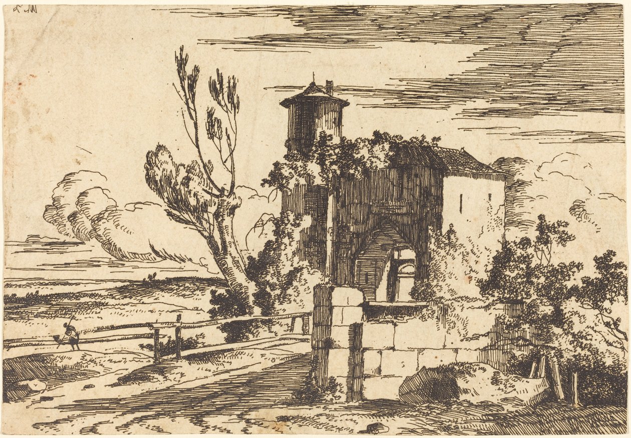 Monumental Entry af Louis Gabriel Moreau the Elder