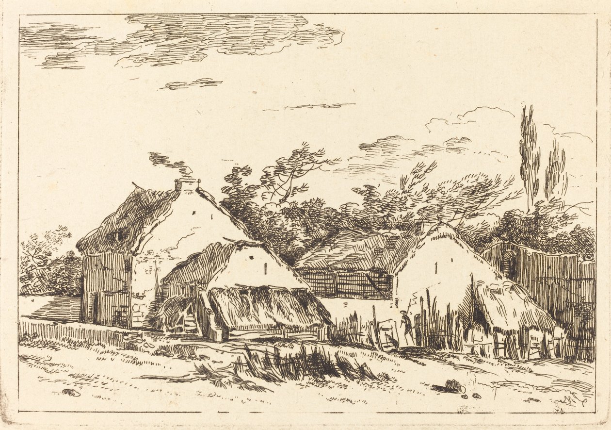 To Lade af Louis Gabriel Moreau the Elder