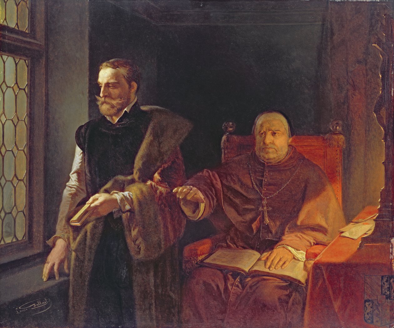 Egmonts sidste time, efter 1848 af Louis Gallait