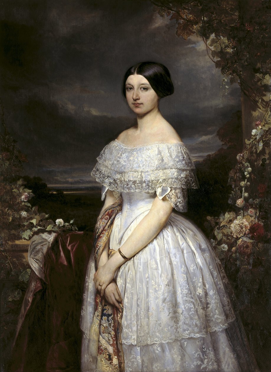 Portræt af Viscountess de Biolley af Louis Galnav