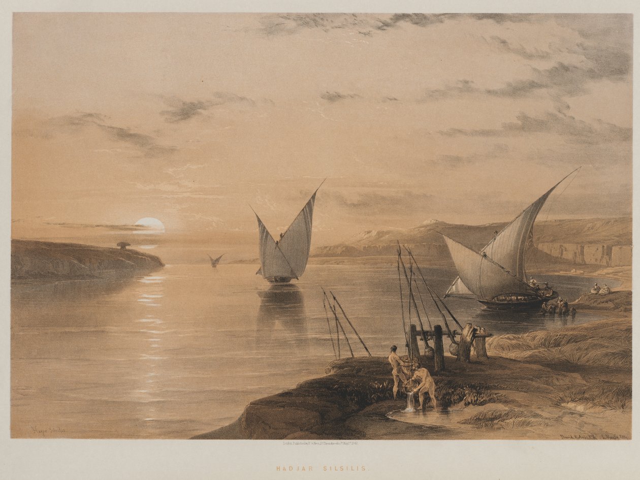 Egypten og Nubien, bind II: Hagar Setsilis af Louis Haghe