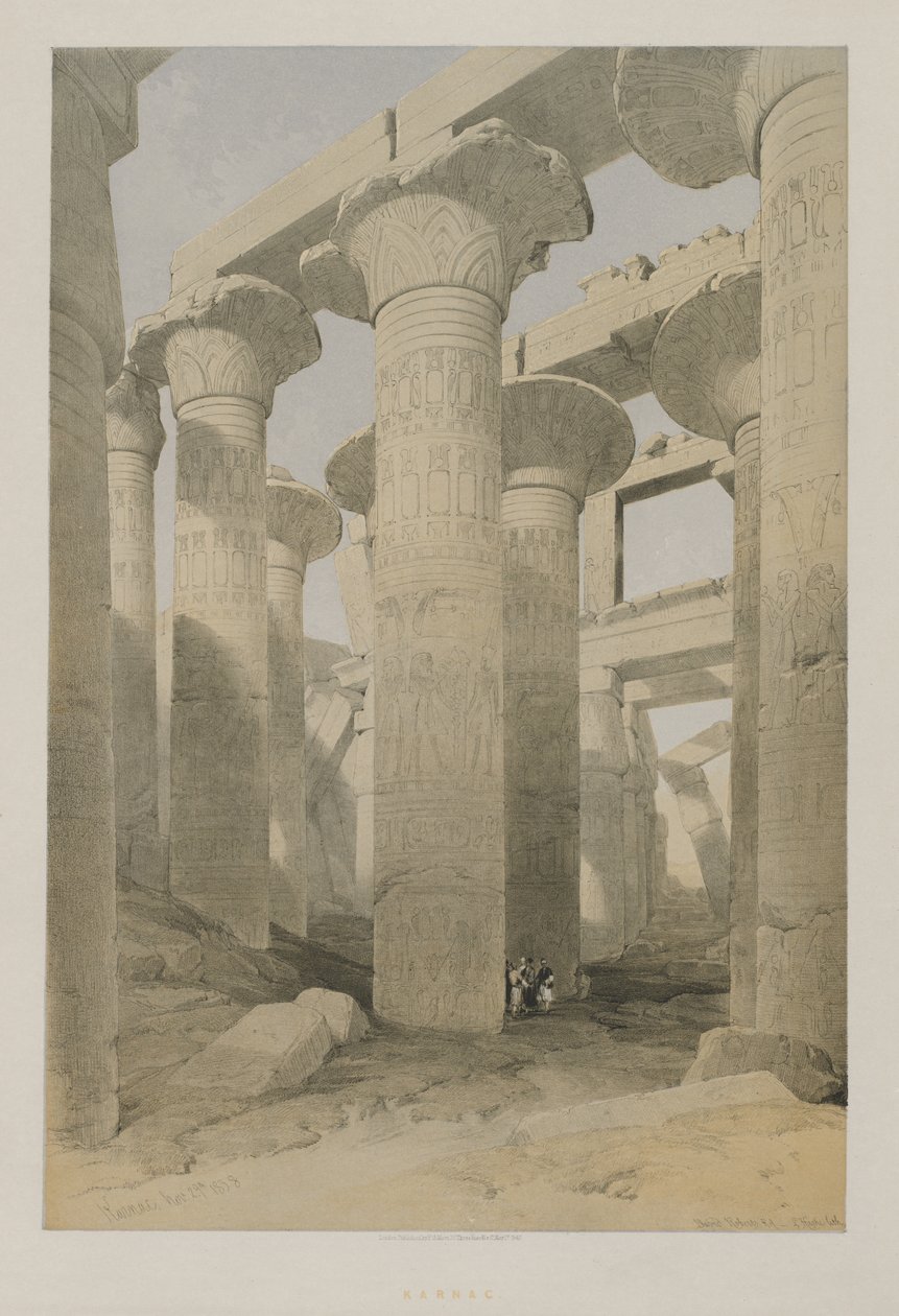 Egypten og Nubien, bind II: Karnac, 1847. af Louis Haghe