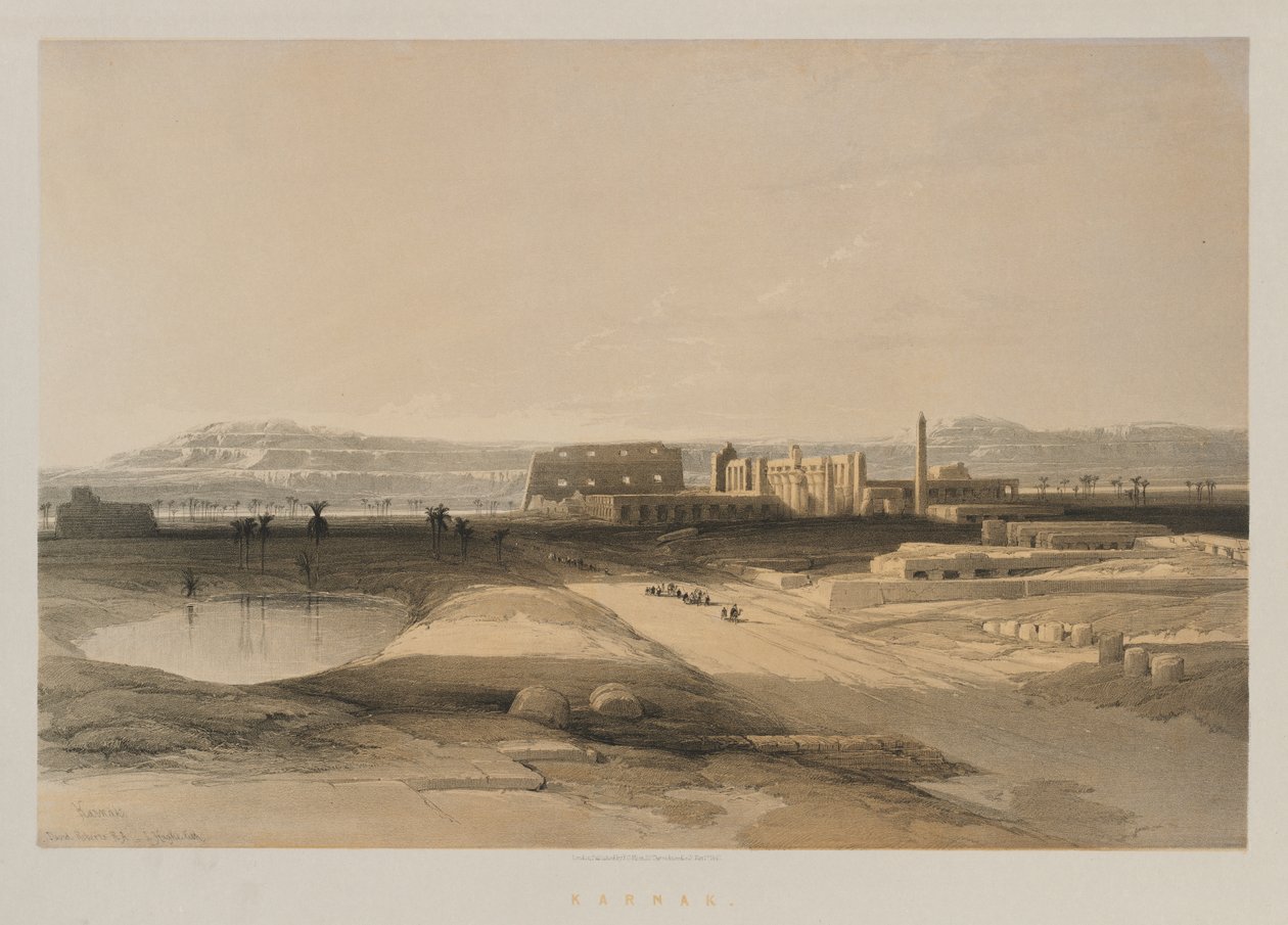 Egypten og Nubien, bind II: Karnak af Louis Haghe