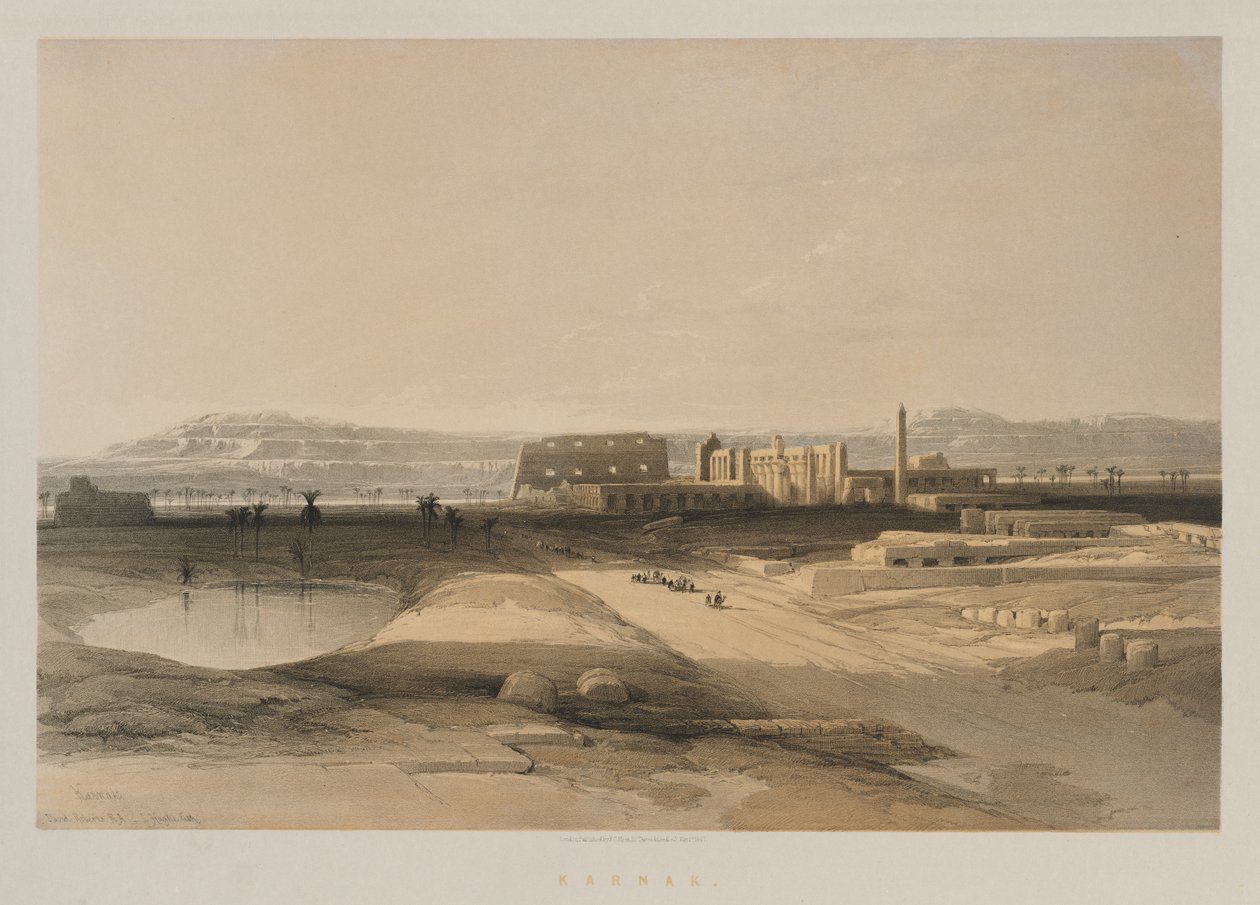 Egypten og Nubien, bind II: Karnak, 1847. af Louis Haghe
