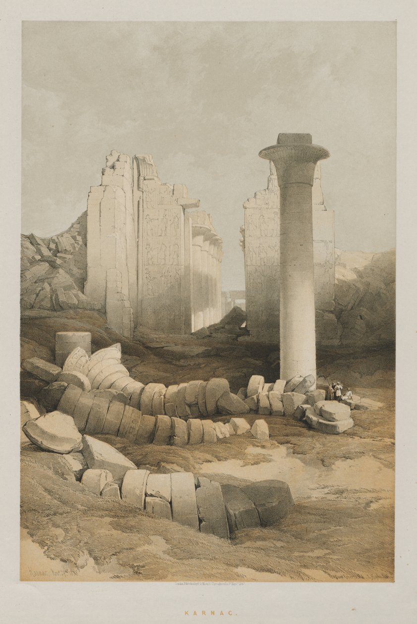 Egypten og Nubien, bind II: Karnak, 1848. af Louis Haghe
