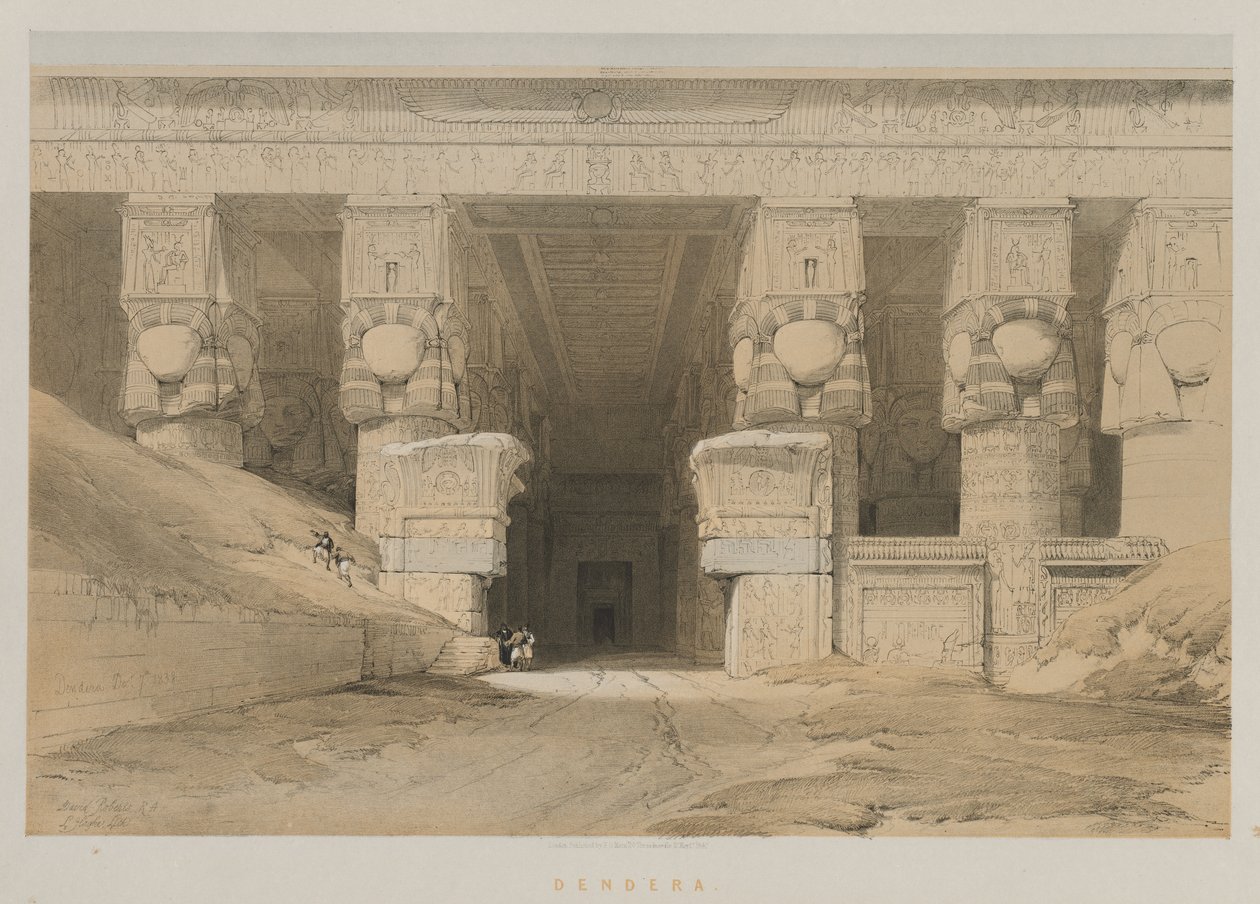 Egypten og Nubien, bind I: Dendera, 1847. af Louis Haghe