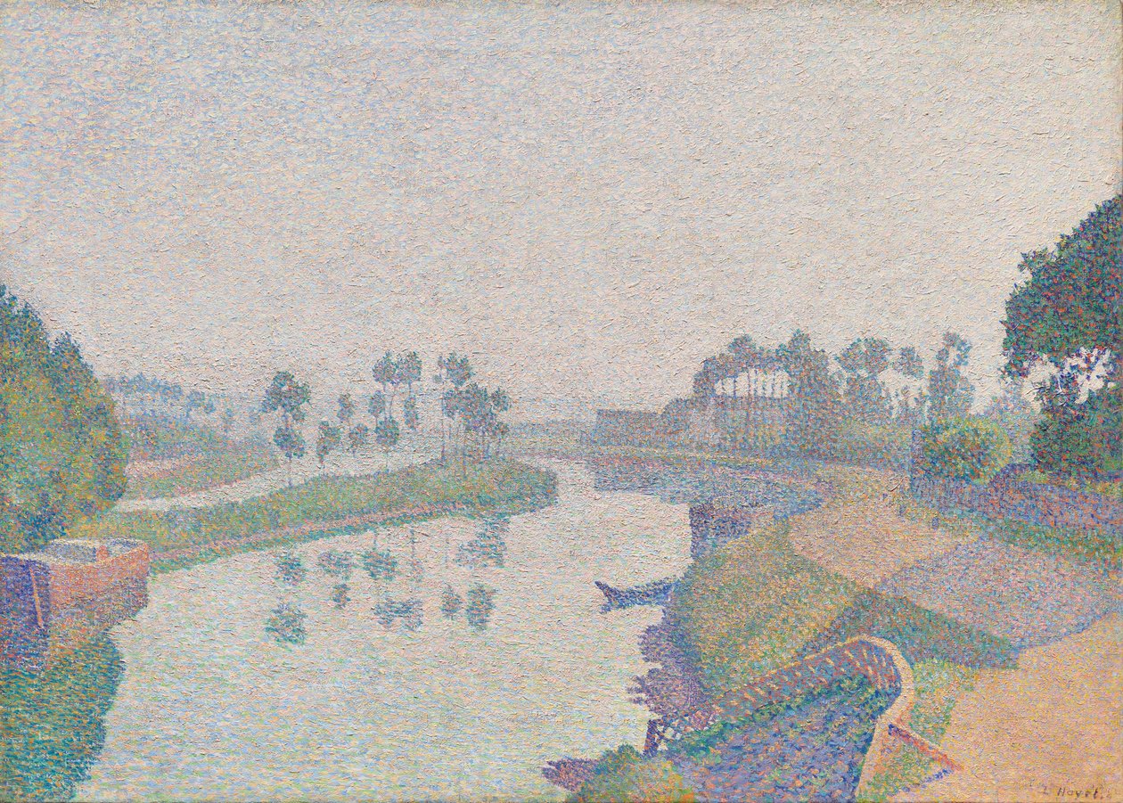 Banks of the Oise at Dawn af Louis Hayet