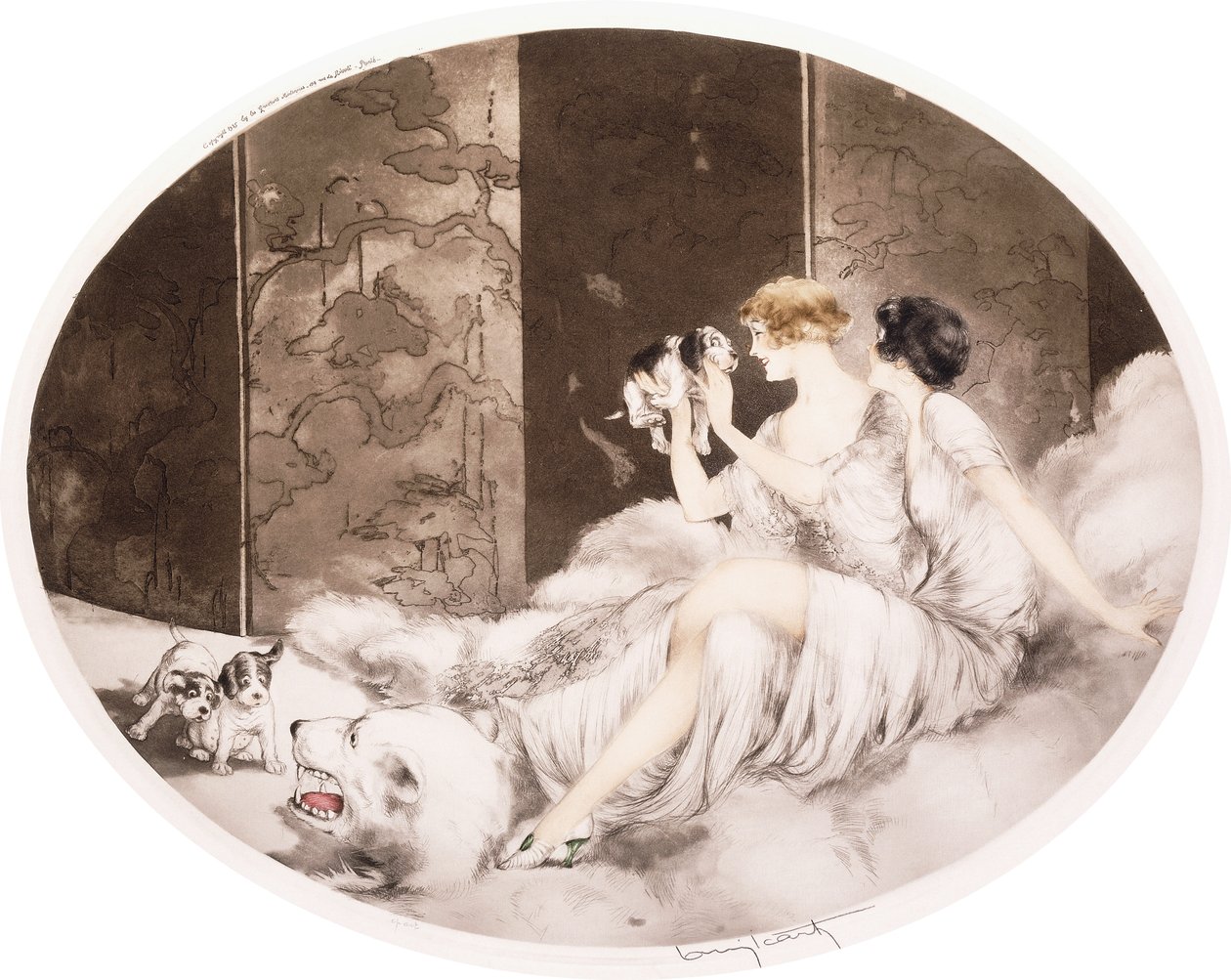 Små Hunde af Louis Icart