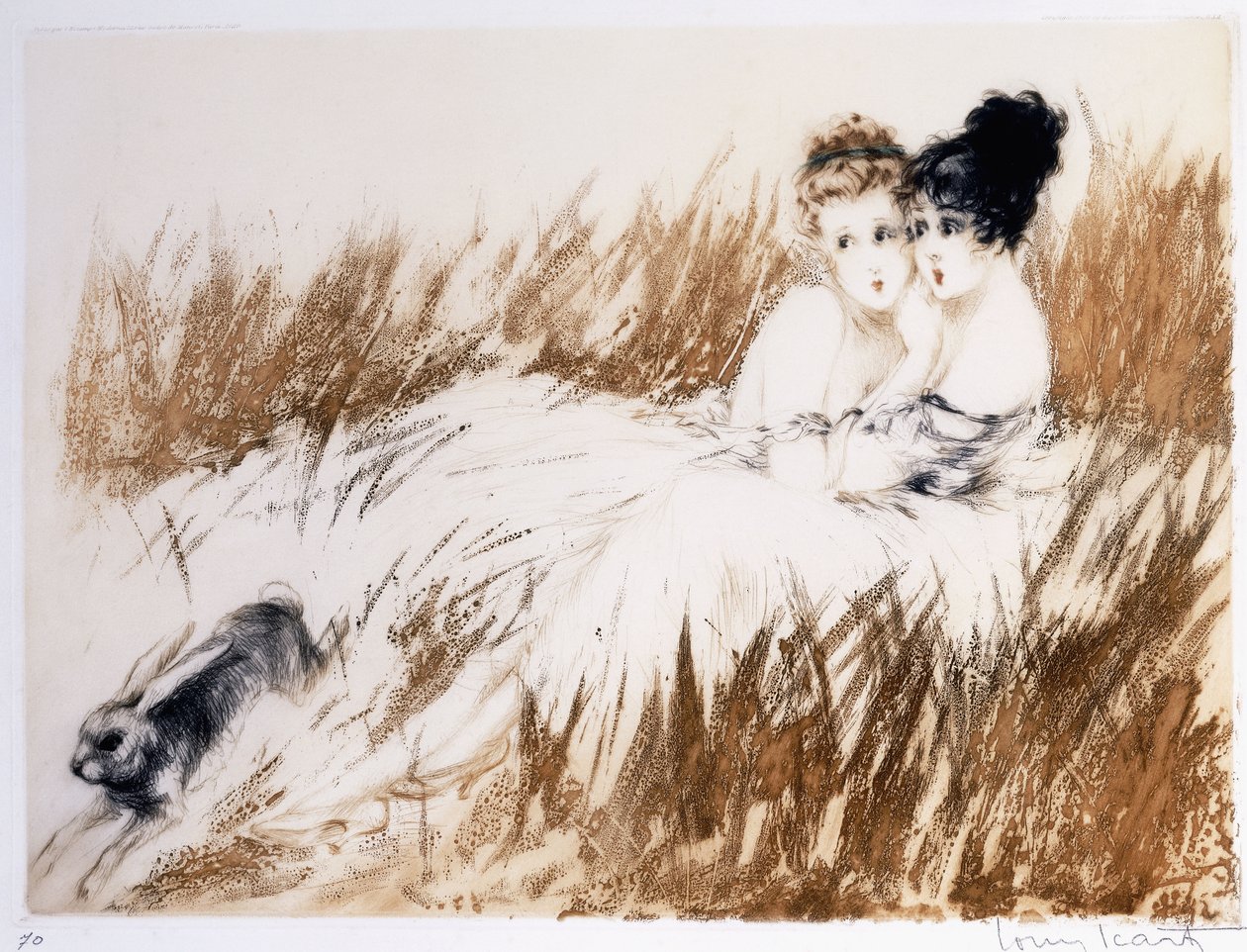 Skræmt af Louis Icart
