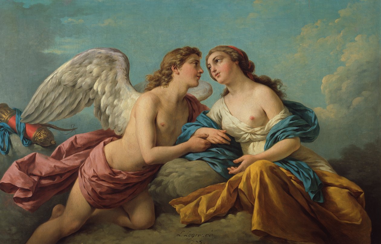 Allegori om berøring af Louis Jean Francois I Lagrenee
