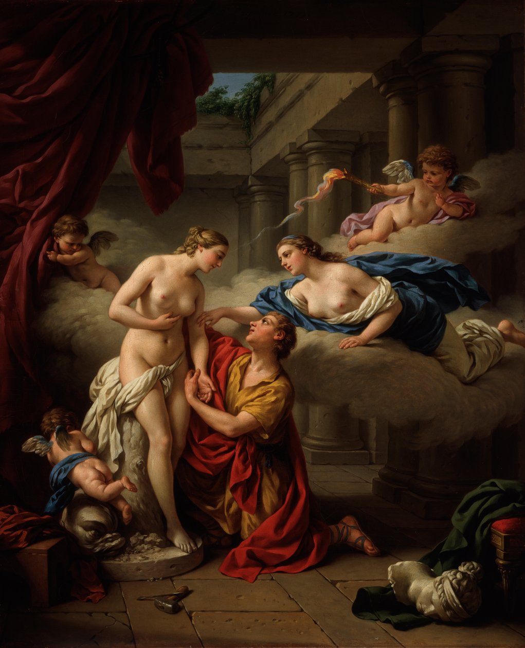Pygmalion og Galatea, 1777. af Louis Jean François Lagrenée
