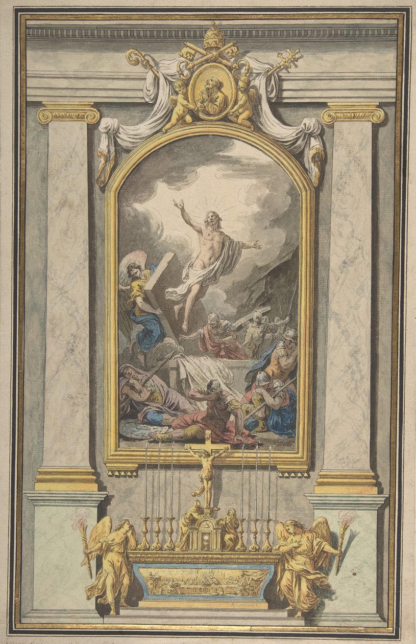 Opstandelsen, ca. 1760. af Louis Jean François Lagrenée