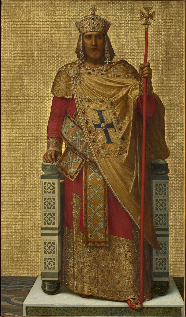 Baldwin I af Konstantinopel, 1872-1877. af Louis Joseph Gallait