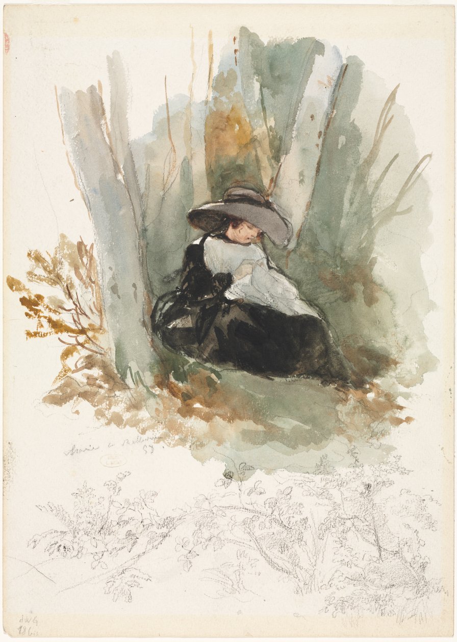 Mary i Bellevue, 1858. af Louis Joseph Gallait