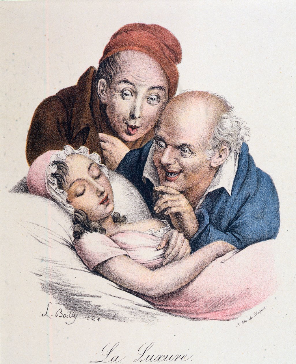 De syv dødssynder: lyst af Boilly af Louis Leopold Boilly