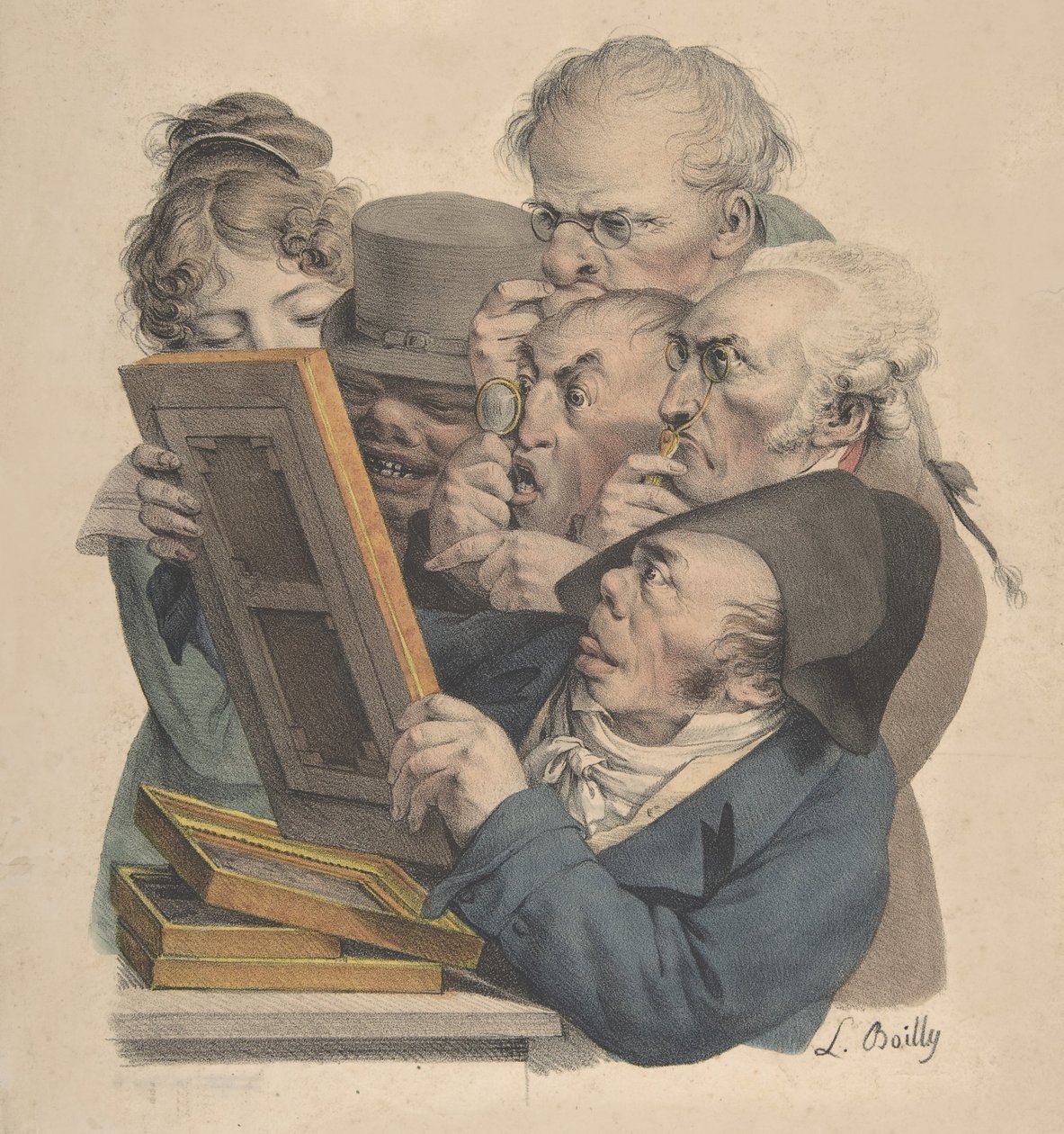 Kunstkenderne, 1823-28. af Louis Leopold Boilly